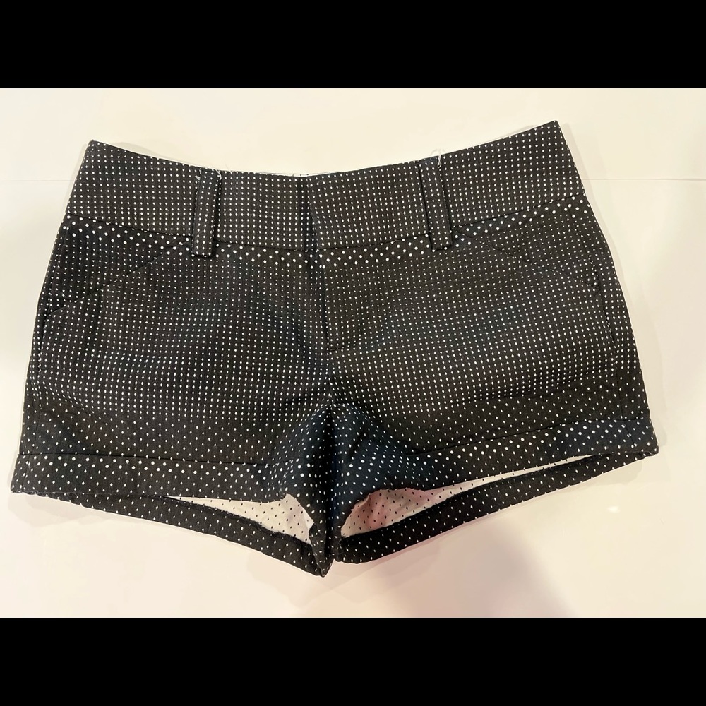 Alice & Olivia Polka Dot Print Mini Shorts